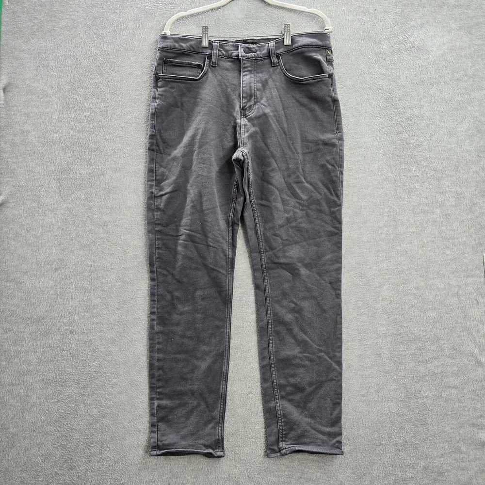Banana Republic Men Jeans 34X30 Gray Denim Tapered Mid Rise Pockets Adult